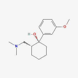 Tramadol (2-[(dimethylamino)methyl]-1-(3methoxyphenyl)cyclohexanol) image