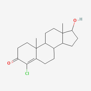 4-chloro-17-alpha-methyl-17-beta-hydroxy-androst-4-ene-3,11-dione image