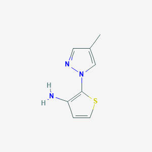 4,4′-Dimethylaminorex (4,4′-DMAR; 4,5-dihydro-4-methyl-5-(4-methylphenyl)-2-oxazolamine; 4-methyl-5-(4-methylphenyl)-4,5-dihydro-1,3-oxazol-2-amine) image